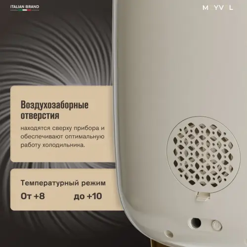 Холодильник для косметики и напитков Meyvel MB-12C1W