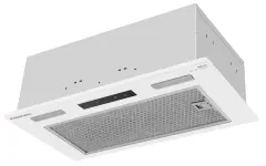 Вытяжка кухонная MEFERI INBOX52WH SENSOR COMFORT, 52 см, встраиваемая, белая, производительность 950 м3/ч, 3 скорости, низкий уровень шума, режимы отвод и рециркуляция, сенсорное управление, пульт дистационного управления, гарантия 3 года
