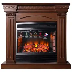 Каминокомплект Interflame Афина с очагом Panoramic 25 тёмный дуб