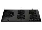 Встраиваемая газовая варочная панель Bertazzoni на стекле, конфорка wok по сбоку, 90 см