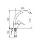 Кухонный смеситель GUS KG2511 GREY