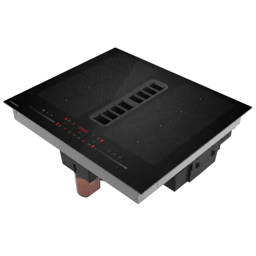 Индукционная варочная панель с интегрированной вытяжкой и Flex Zone MAUNFELD MIHC604SF2BK