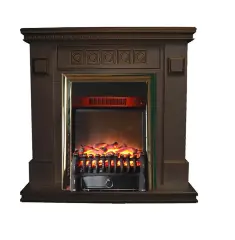 Каминокомплект Interflame Остин с очагом Fobos FX M Brass темный дуб