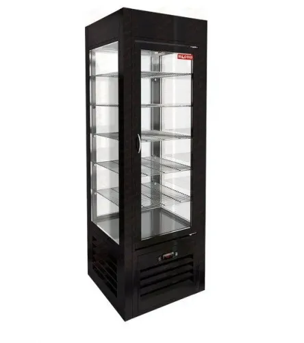 Витрина кондитерская HICOLD VRC 350 Sh Black, вертикальная