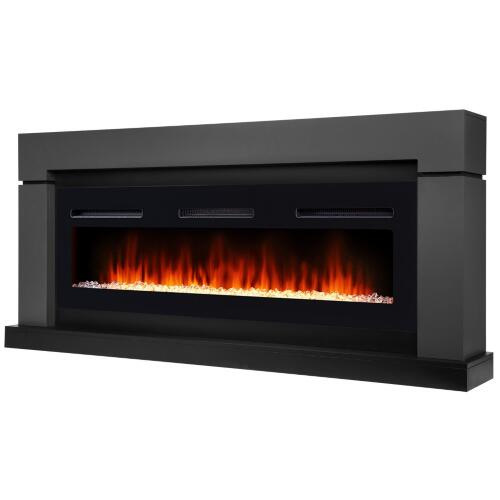 Каминокомплект Firelight Lindos Long с очагом Electrolux Infinity EFP/P-1600ULS графит