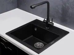 Кухонный смеситель Geo KG2385CR BLACK METAL.