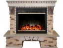Каминокомплект RealFlame Sorento 25,5 с очагом MoonBlaze S LUX Brass