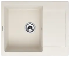 Кухонная мойка MODENA 1B1D WHITE