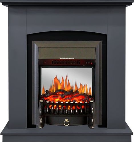 Каминокомплект Royal Flame Barcelona Серый графит c очагом Fobos FX M Black