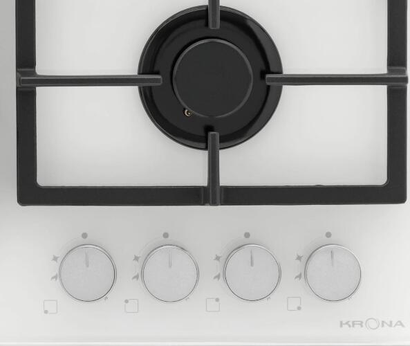 Газовая варочная панель KRONA NEBEL 60 WH W