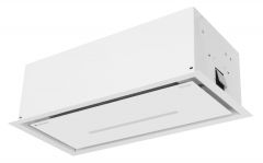 Вытяжка кухонная MEFERI SMARTBOX60WH GLASS COMFORT, 60 см, встраиваемая, белая, стекло, производительность 950 м3/ч, 3 скорости, низкий уровень шума, режимы отвод и рециркуляция, гарантия 3 года