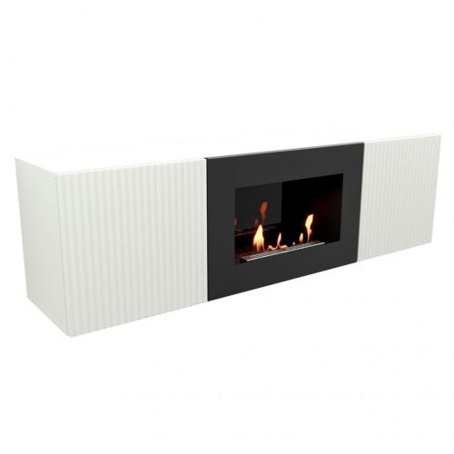 Тумба с биокамином Firelight BFP/P-1400L белый