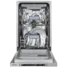 Посудомоечная машина узкая встраиваемая MEFERI MDW4573 ULTRA, 45 см, 10 комплектов посуды, 7 программ, 3 корзины, защита от протечек, луч на полу, внутренняя подсветка, половинная загрузка, отсрочка, таймер