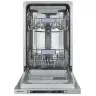 Посудомоечная машина узкая встраиваемая MEFERI MDW4573 ULTRA, 45 см, 10 комплектов посуды, 7 программ, 3 корзины, защита от протечек, луч на полу, внутренняя подсветка, половинная загрузка, отсрочка, таймер