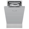 Посудомоечная машина узкая встраиваемая MEFERI MDW4573 ULTRA, 45 см, 10 комплектов посуды, 7 программ, 3 корзины, защита от протечек, луч на полу, внутренняя подсветка, половинная загрузка, отсрочка, таймер