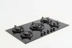 Встраиваемая газовая варочная панель Bertazzoni на стекле, конфорка wok в центре, 90 см