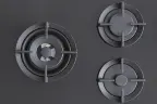 Встраиваемая газовая варочная панель Bertazzoni на стекле, конфорка wok в центре, 90 см