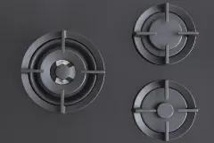 Встраиваемая газовая варочная панель Bertazzoni на стекле, конфорка wok в центре, 90 см