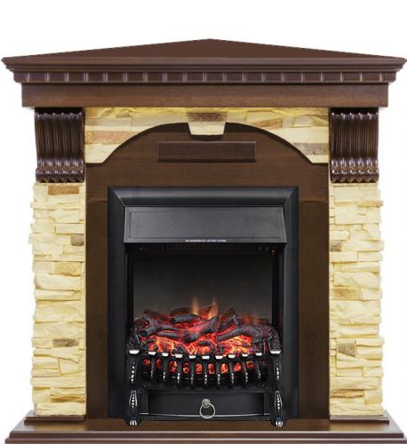 Каминокомплект Royal Flame Dublin угловой с очагом Fobos FX Black