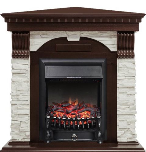 Каминокомплект Royal Flame Dublin угловой с очагом Fobos FX Black