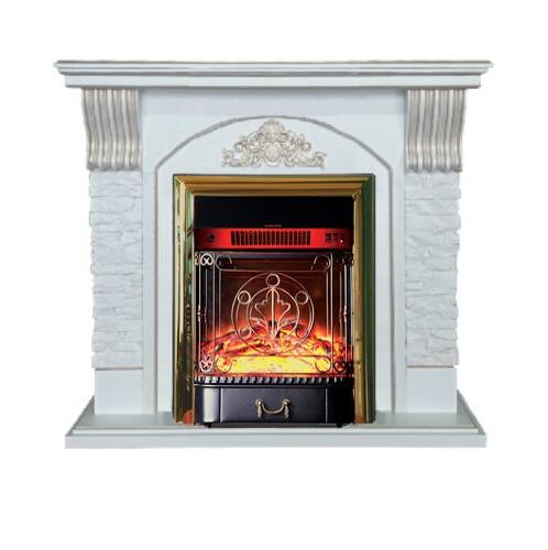Каминокомплект Interflame Диксон с очагом Majestic FX M Brass