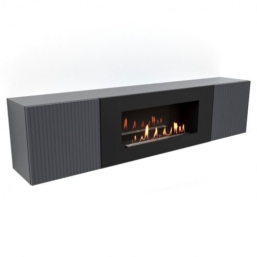 Тумба с биокамином Firelight BFP-P1700L графит