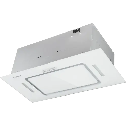 Вытяжка кухонная MEFERI INBOX60WH GLASS ULTRA, 60 см, встраиваемая, белая, стекло, производительность 900 м3/час, низкий уровень шума, режимы отвод и циркуляция, гарантия 3 года