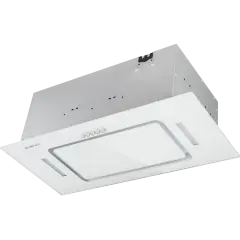 Вытяжка кухонная MEFERI INBOX60WH GLASS ULTRA, 60 см, встраиваемая, белая, стекло, производительность 900 м3/час, низкий уровень шума, режимы отвод и циркуляция, гарантия 3 года