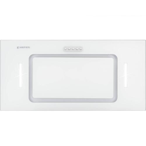 Вытяжка кухонная MEFERI INBOX60WH GLASS ULTRA, 60 см, встраиваемая, белая, стекло, производительность 900 м3/час, низкий уровень шума, режимы отвод и циркуляция, гарантия 3 года