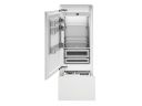 Встраиваемый холодильник/морозильник Total No Frost Bertazzoni, под навеску мебельных панелей, петли слева, шириной 75см