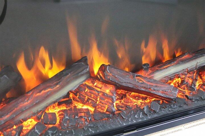 Каминокомплект Royal Flame Lindos с очагом Vision 60 LOG LED серый мрамор