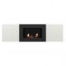 Тумба с биокамином Firelight BFP/P-1400V белый+набор керамических дров ель