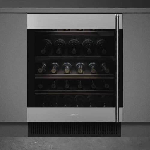 Встраиваемый винный холодильник Smeg CVI338LX3