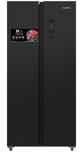 Холодильник отдельностоящий с инвертором MEFERI MFR78BK TOTAL NO FROST SIDE BY SIDE ULTRA