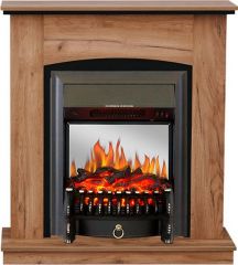 Каминокомплект Royal Flame Barcelona Дуб табачный c очагом Fobos FX M Black