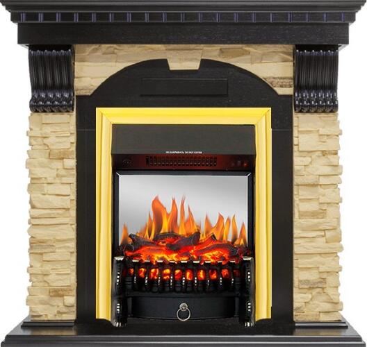 Каминокомплект Royal Flame Dublin с очагом Fobos FX M Brass