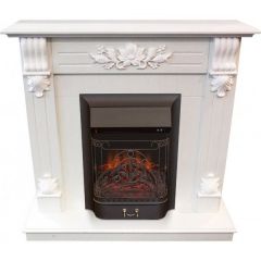 Каминокомплект RealFlame Ottawa STD/EUG WT с очагом Majestic Lux Black S