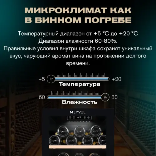 Винный шкаф Meyvel MV133-KBF1