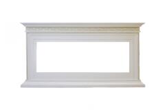 Портал Interflame Тайлер белый с золотой патиной под очаг FreeSpace 50 LED FX QZ