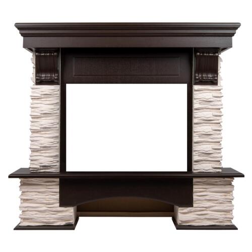 Портал Firelight Pietra Nuovo 25 сланец белый/шпон темный дуб