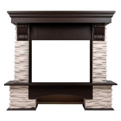 Портал Firelight Pietra Nuovo 25 сланец белый/шпон темный дуб