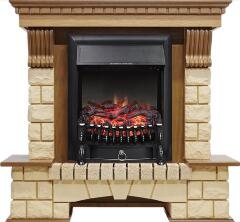 Каминокомплект Royal Flame Pierre Luxe шампань с очагом Fobos FX Black