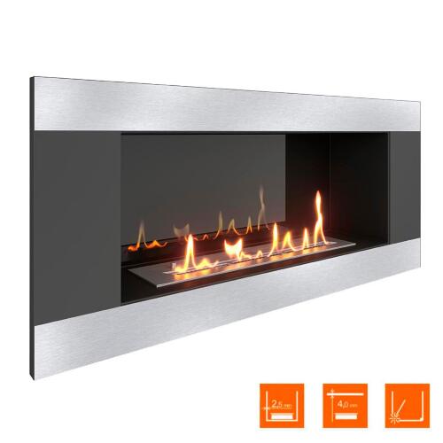 Биокамин встраиваемый SteelHeat LONG-H 900 Small (Стемалит)