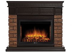 Каминокомплект Firelight Bricks 25 с очагом Electrolux EFP/P-2520LS камень темный/шпон венге