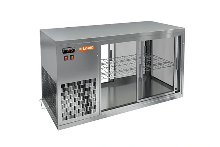 Витрина настольная HICOLD VRL T 1100 L, холодильная, сквозная