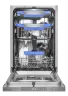 Посудомоечная машина узкая встраиваемая с инвертором MEFERI MDW4583 COMFORT PLUS, 45 см, 10 комплектов посуды, автооткрывание дверцы, аквастоп, луч на полу, внутренняя подсветка, половинная загрузка, таймер