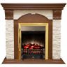 Каминокомплект RealFlame Dublin LUX STD/EUG AO с очагом Fobos s Lux Black/Brass