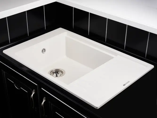 Кухонная мойка Kuppersberg MILA 1B1D WHITE