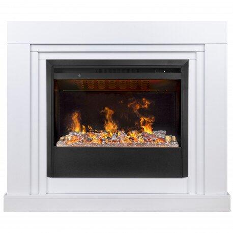 Каминокомплект RealFlame Stanley 26 WT с очагом Helios 26 SBG 3D