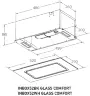 Вытяжка кухонная MEFERI INBOX52WH GLASS COMFORT, 52 см, встраиваемая, белая, стекло, производительность 950 м3/ч, 3 скорости, низкий уровень шума, режимы отвод и рециркуляция, пульт дистанционного управления, гарантия 3 года